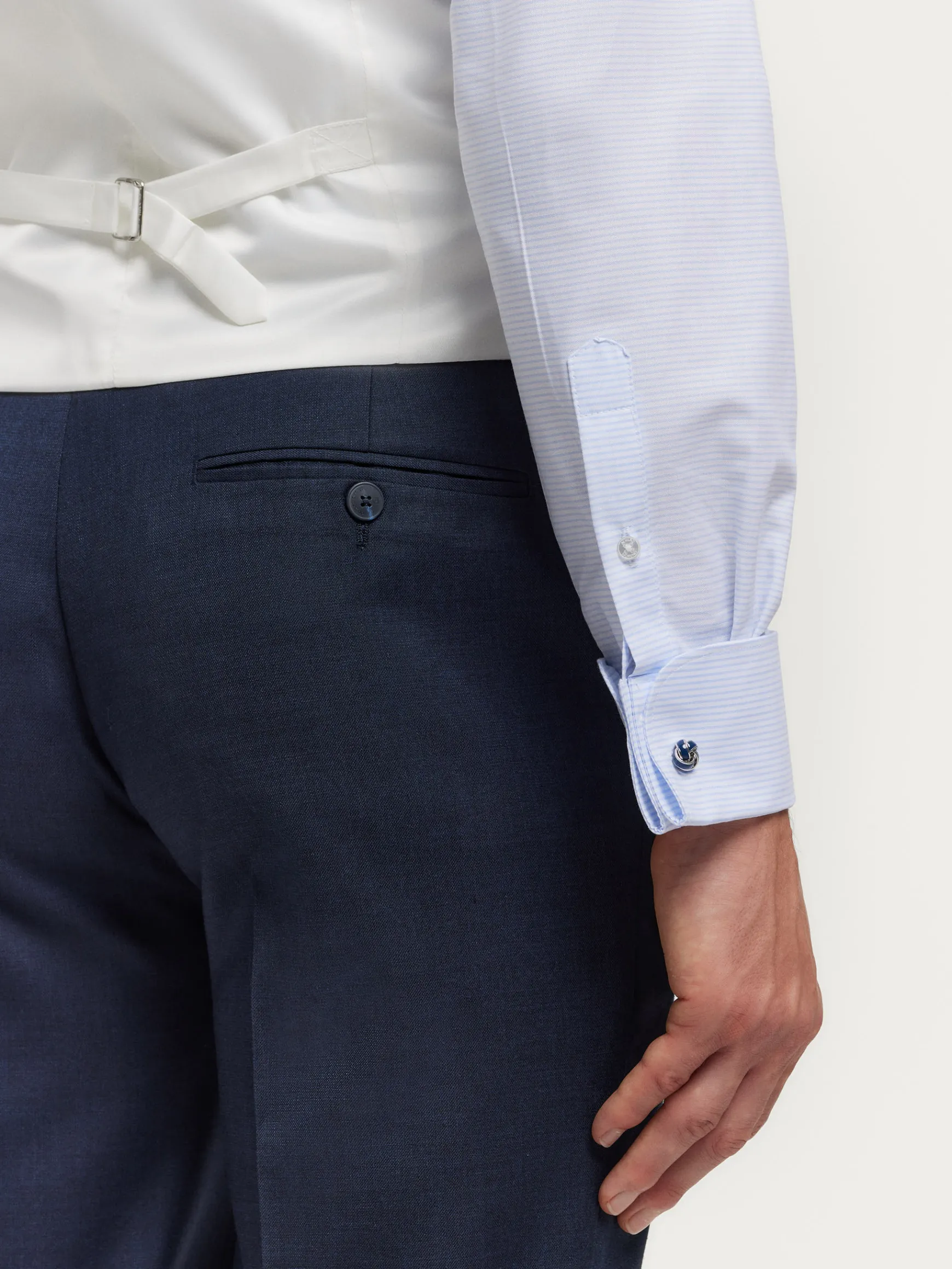 Alvaro Moreno Chaqués|Chaqués|PANTALON CHAQUE WEDDING Azul Marino