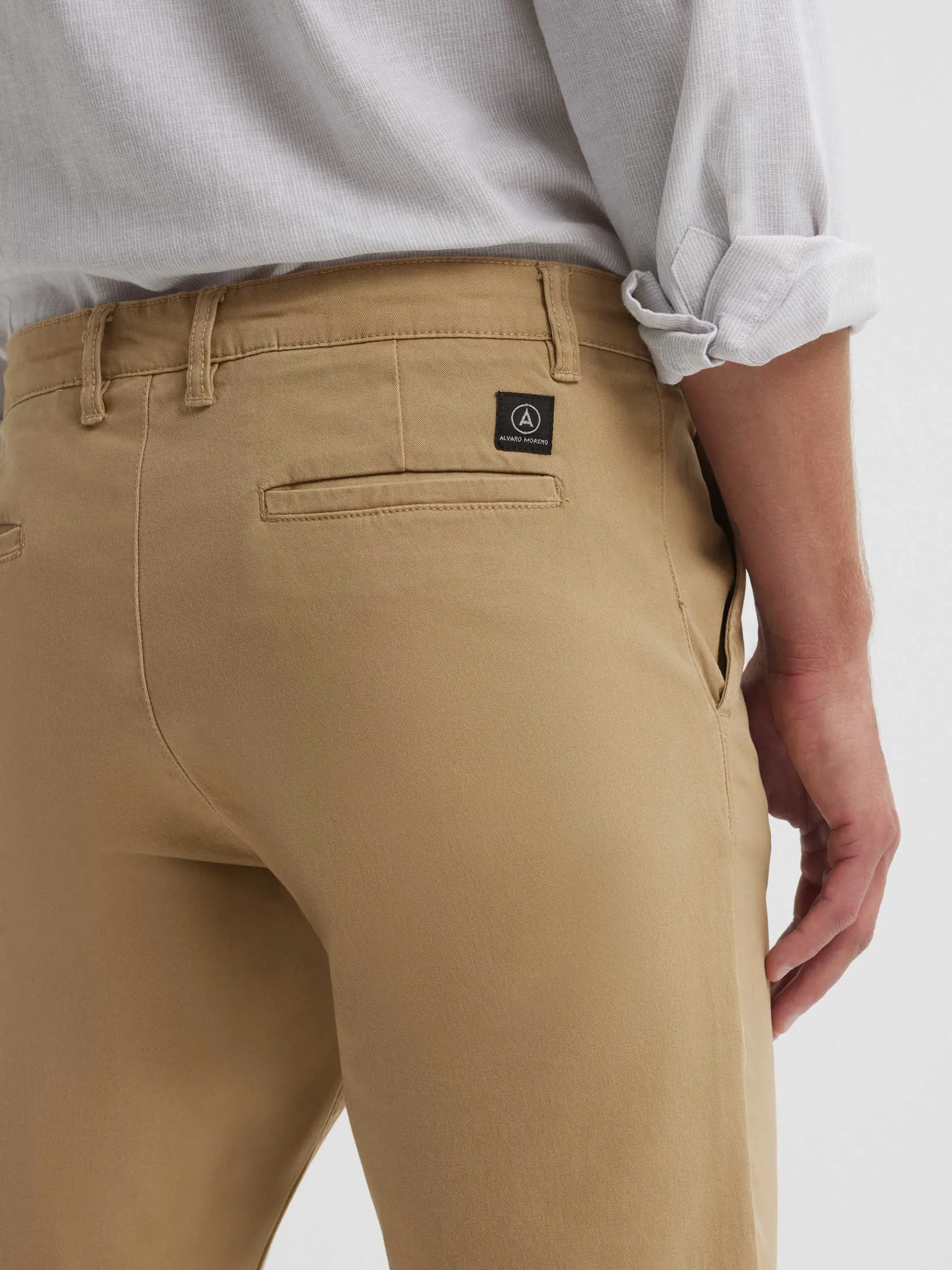 Alvaro Moreno Chino|PANTALON CHINO SLIM FIT Camel