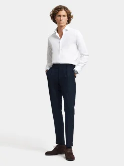 Alvaro Moreno Trajes|Trajes|PANTALON CLASSIC TWILL Azul Marino