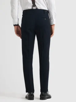 Alvaro Moreno Trajes|Trajes|PANTALON CLASSIC TWILL Azul Marino