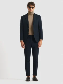 Alvaro Moreno Trajes|Trajes|PANTALON CLASSIC TWILL Azul Marino