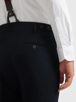 Alvaro Moreno Trajes|Trajes|PANTALON CLASSIC TWILL Azul Marino