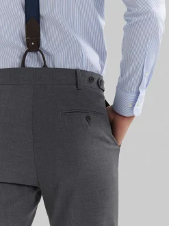 Alvaro Moreno Trajes|Trajes|PANTALON DUOMO CRUZADO Gris