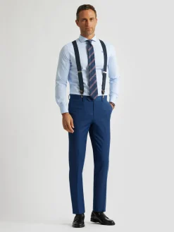 Alvaro Moreno Trajes|Trajes|PANTALON FIL A FIL Azul