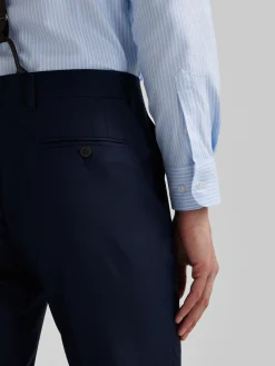 Alvaro Moreno Trajes|Trajes|PANTALON FIL A FIL Azul Marino