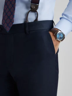Alvaro Moreno Trajes|Trajes|PANTALON FIL A FIL Azul Marino