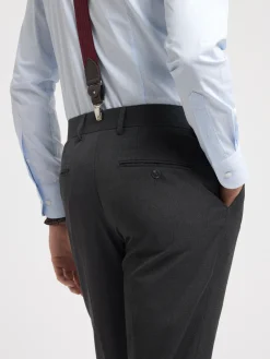 Alvaro Moreno Trajes|Trajes|PANTALON FIL A FIL CRUZADO Gris
