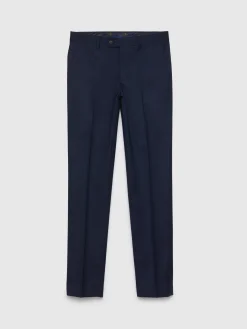 Alvaro Moreno Trajes|Trajes|PANTALON FIL A FIL CRUZADO Azul Marino