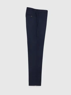 Alvaro Moreno Trajes|Trajes|PANTALON FIL A FIL CRUZADO Azul Marino