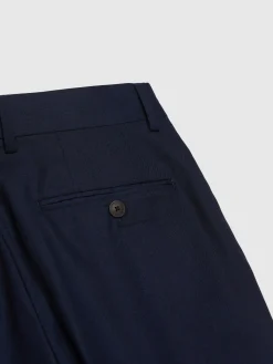 Alvaro Moreno Trajes|Trajes|PANTALON FIL A FIL CRUZADO Azul Marino