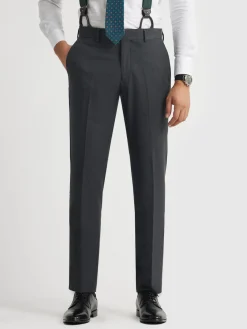 Alvaro Moreno Trajes|Trajes|PANTALON FIL A FIL CRUZADO Gris