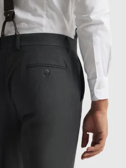 Alvaro Moreno Trajes|Trajes|PANTALON FIL A FIL CRUZADO Gris