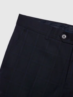 Alvaro Moreno Trajes|Trajes|PANTALON FINESTRA SLIM Azul Marino