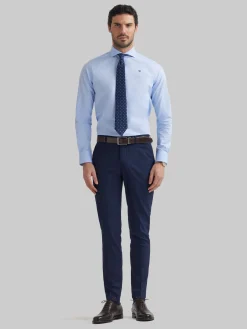 Alvaro Moreno Trajes|Trajes|PANTALON GALES SLIM Azul Marino