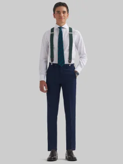 Alvaro Moreno Trajes|Trajes - Vestir|PANTALON MICRO CADETE Azul Marino