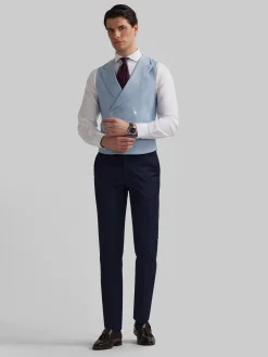Alvaro Moreno Trajes|Trajes|PANTALON MILANO GALES Azul Marino