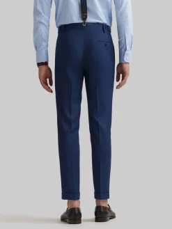Alvaro Moreno Trajes|Trajes|PANTALON NAPOLI MICROBIRD Azul