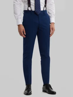 Alvaro Moreno Trajes|Trajes|PANTALON PLAIN SLIM Azul