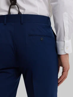 Alvaro Moreno Trajes|Trajes|PANTALON PLAIN SLIM Azul