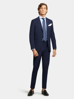 Alvaro Moreno Trajes|Trajes|PANTALON PLAIN SLIM Azul Marino