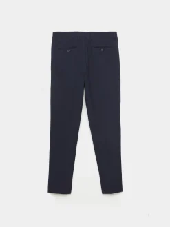 Alvaro Moreno Trajes|Trajes|PANTALON PLAIN SLIM Azul Marino