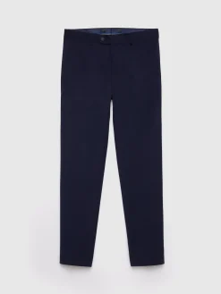 Alvaro Moreno Trajes|Trajes|PANTALON PLAIN SLIM Azul Marino