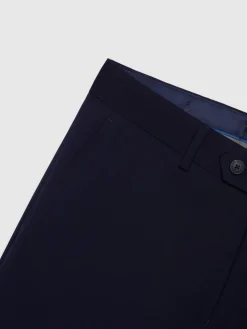 Alvaro Moreno Trajes|Trajes|PANTALON PLAIN SLIM Azul Marino