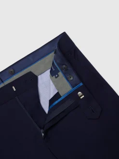 Alvaro Moreno Trajes|Trajes|PANTALON PLAIN SLIM Azul Marino