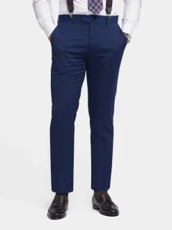 Alvaro Moreno Trajes|Trajes|PANTALON TWILL Azul