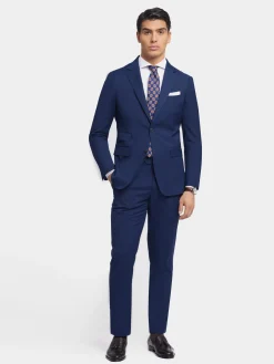 Alvaro Moreno Trajes|Trajes|PANTALON TWILL Azul