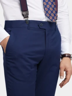 Alvaro Moreno Trajes|Trajes|PANTALON TWILL Azul