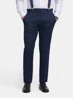 Alvaro Moreno Trajes|Trajes|PANTALON TWILL Azul Marino