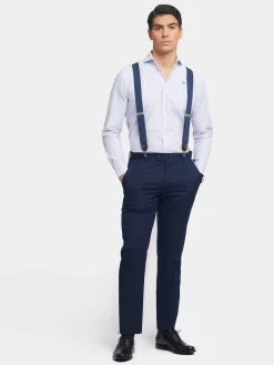 Alvaro Moreno Trajes|Trajes|PANTALON TWILL Azul Marino
