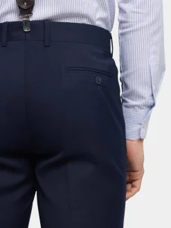 Alvaro Moreno Trajes|Trajes|PANTALON TWILL Azul Marino