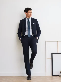 Alvaro Moreno Trajes|Trajes|PANTALON TWILL Azul Marino