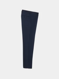 Alvaro Moreno Trajes|Trajes|PANTALON TWILL CRUZADO Azul Marino