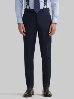 Alvaro Moreno Trajes|Trajes|PANTALON TWILL CRUZADO Azul Marino