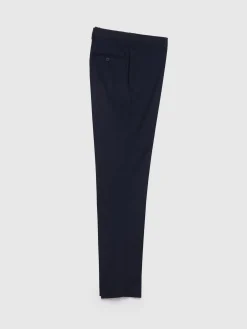 Alvaro Moreno Trajes|Trajes|PANTALON TWILL CRUZADO Azul Marino