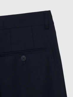 Alvaro Moreno Trajes|Trajes|PANTALON TWILL CRUZADO Azul Marino