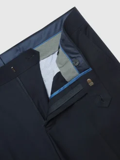Alvaro Moreno Trajes|Trajes|PANTALON TWILL CRUZADO Azul Marino