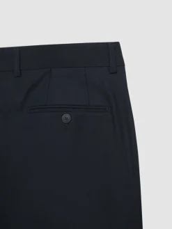 Alvaro Moreno Trajes|Trajes|PANTALON TWILL CRUZADO Azul Marino