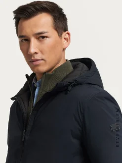Alvaro Moreno Cazadoras Y Parkas|PARKA RATCHED REVERSIBLE | MARRÓN Azul Marino