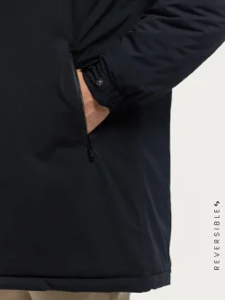 Alvaro Moreno Cazadoras Y Parkas|PARKA RATCHED REVERSIBLE | MARRÓN Azul Marino