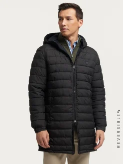 Alvaro Moreno Cazadoras Y Parkas|PARKA RATCHED REVERSIBLE | MARRÓN Azul Marino