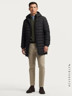 Alvaro Moreno Cazadoras Y Parkas|PARKA RATCHED REVERSIBLE | MARRÓN Azul Marino
