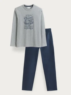 Alvaro Moreno Pijamas|PIJAMA RETROCAR Gris