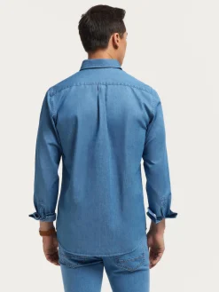 Alvaro Moreno Casual|Poleras|POLERA DENIM Azul