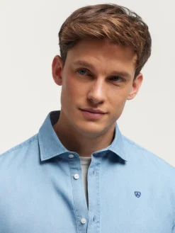 Alvaro Moreno Poleras|Casual|POLERA DENIM Celeste