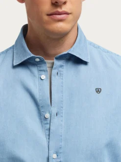 Alvaro Moreno Poleras|Casual|POLERA DENIM Celeste