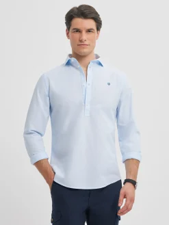 Alvaro Moreno Casual|POLERA PIN POINT Celeste